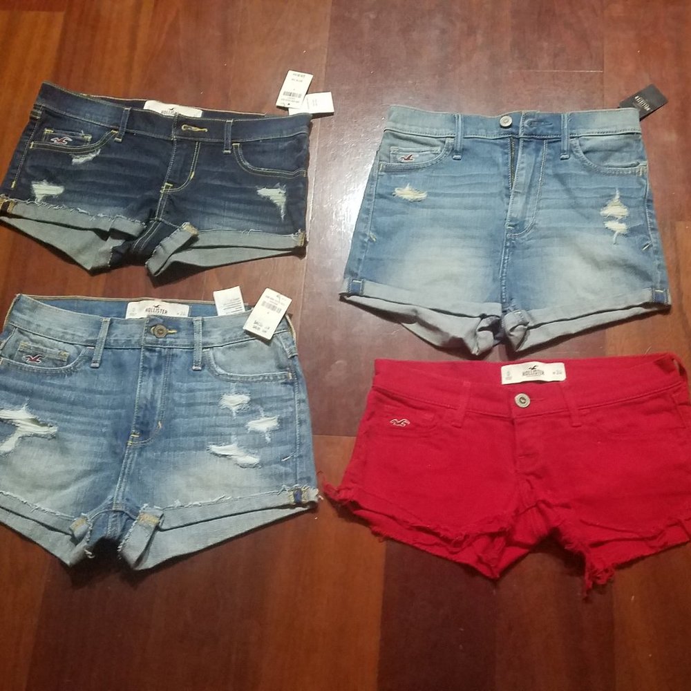 Lot of 4 Size 0 Holister Shorts